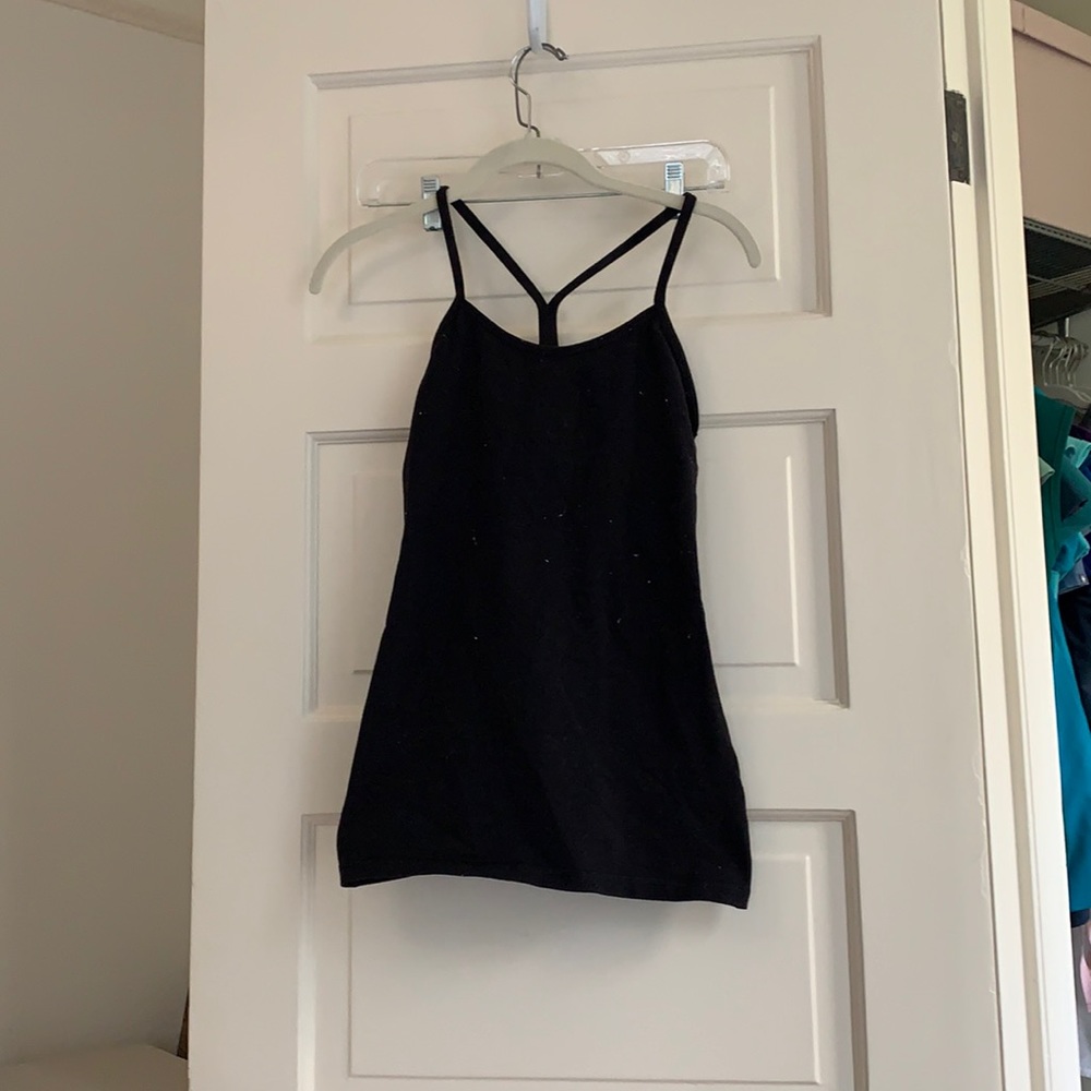 LuLu lemon racer back built in bra black